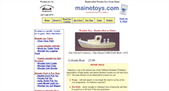 Desktop Screenshot of mainetoys.com