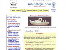 Tablet Screenshot of mainetoys.com